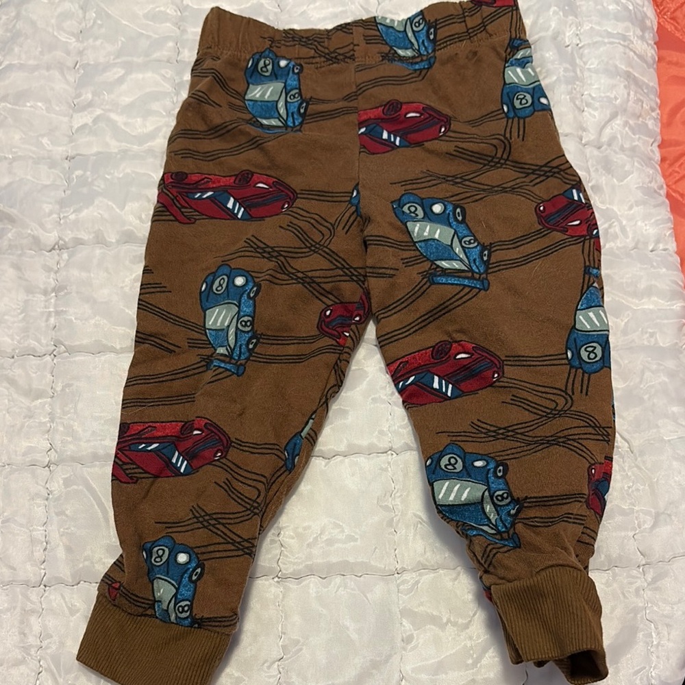 Carter's Brown and Red Dinosaur Joggers for Casual Comfort